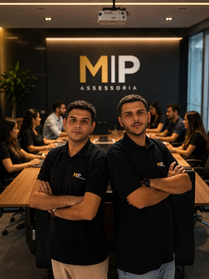 Marcos e Pedro, sócios fundadores da M|P Assessoria